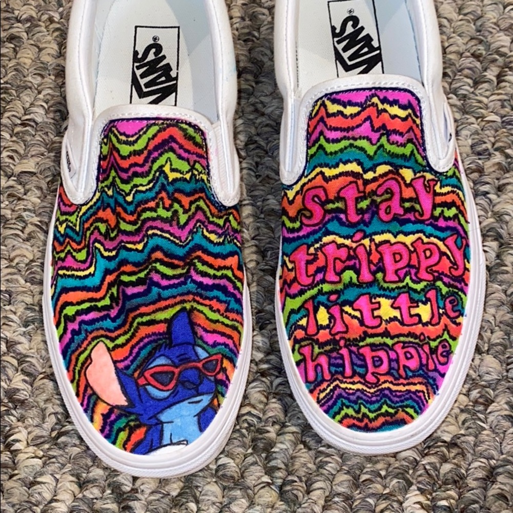 Custom Hand Painted Stitch Vans!